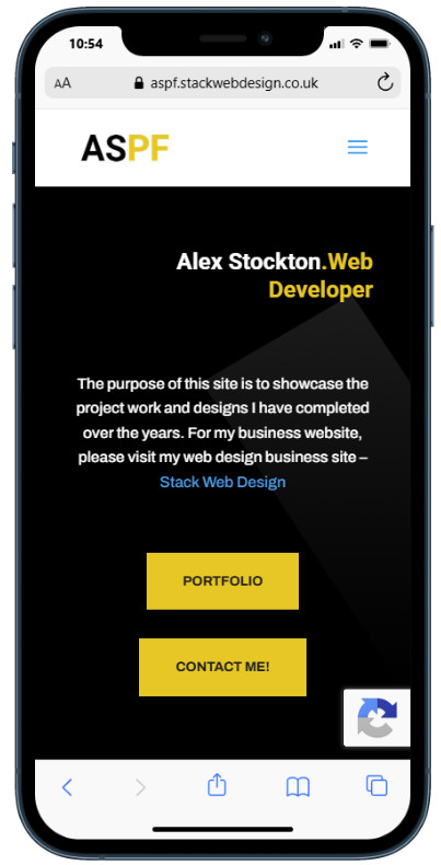 Alex Stockton Web Developer CV